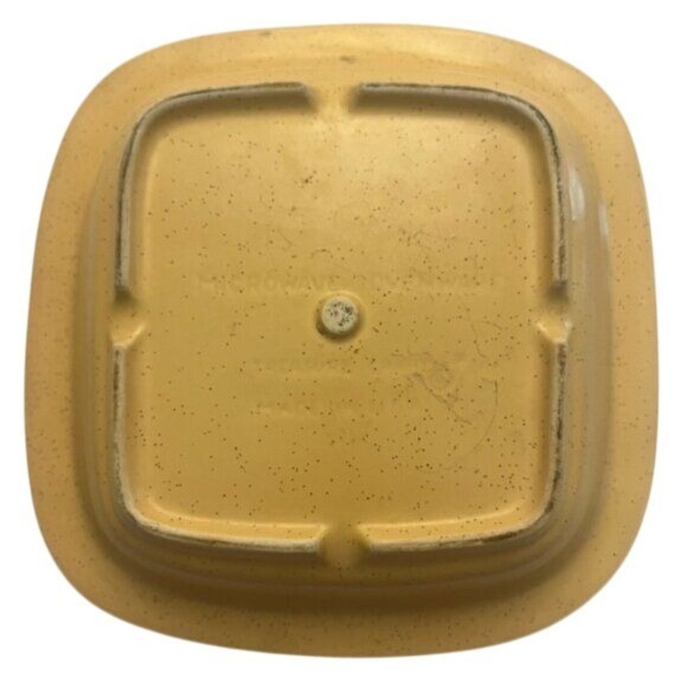 VTG 1970's Treasure Craft Baking Dish Pan With Butterflies 10" Square - Picture 3 of 4